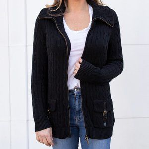 Ralph Lauren Black Knit Jacket